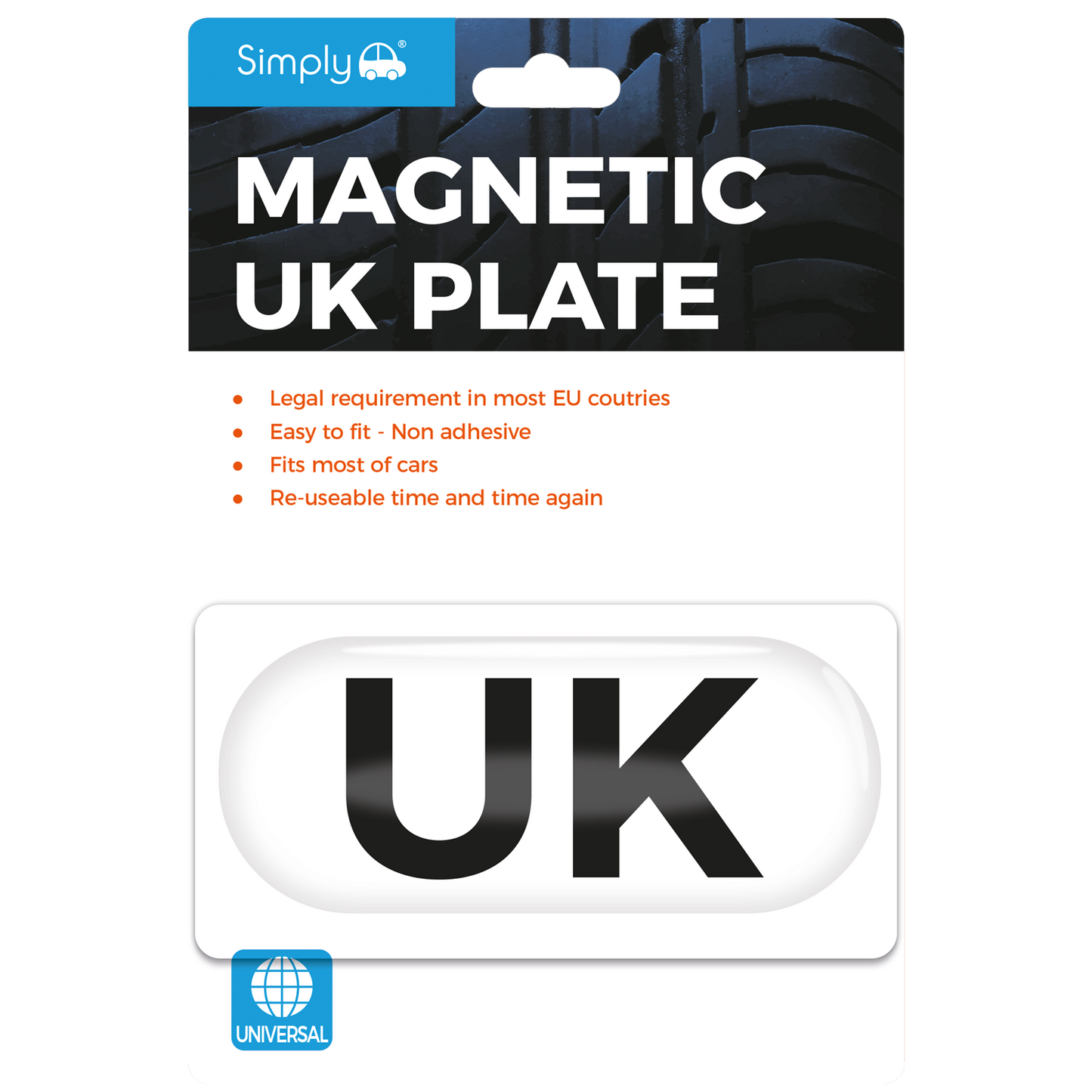 Simply UK Magnetic Plate Badge