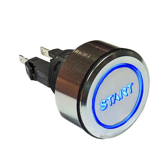 Savage Switch Silver Momentary Start Button