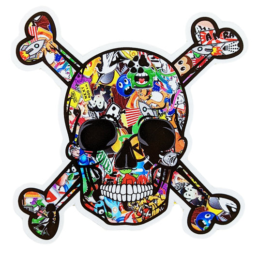 Skull Outdoor Vynil Self Adhesive Sticker