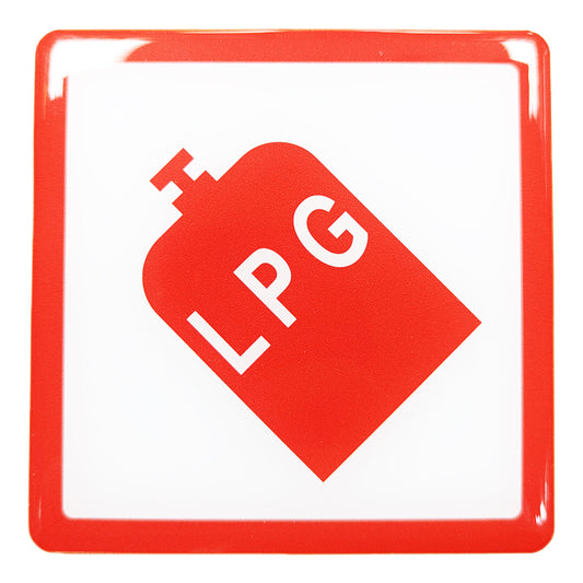 LPG 3D Resin Domed Sticker