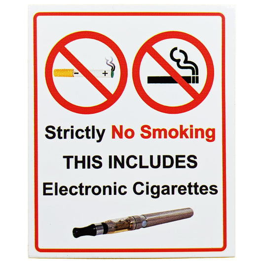 No Smoking Self Adhesive Sticker