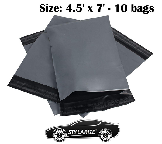 STYLARIZE 4.5"x 7" Grey Mailing Postal Bags x 10