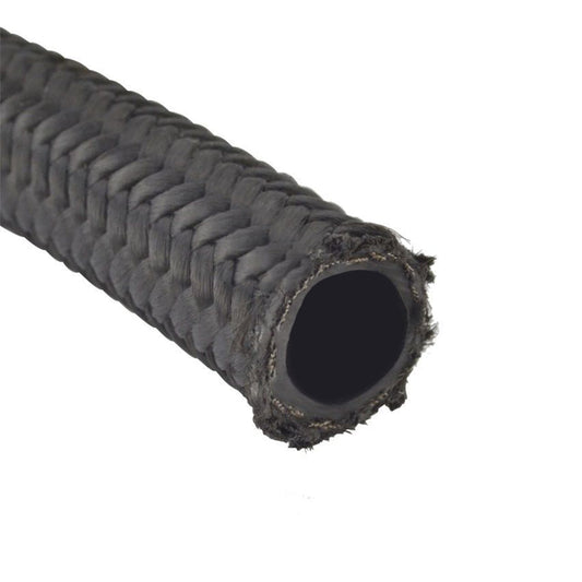 Cotton Braided Rubber Fuel Hose 5mm x 10mm - Per Metre