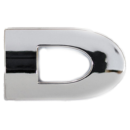 Chrome Letter Badge "D"