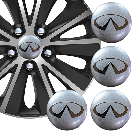 Wheel Center Cap Stickers 3D 56.5mm Infiniti x 4