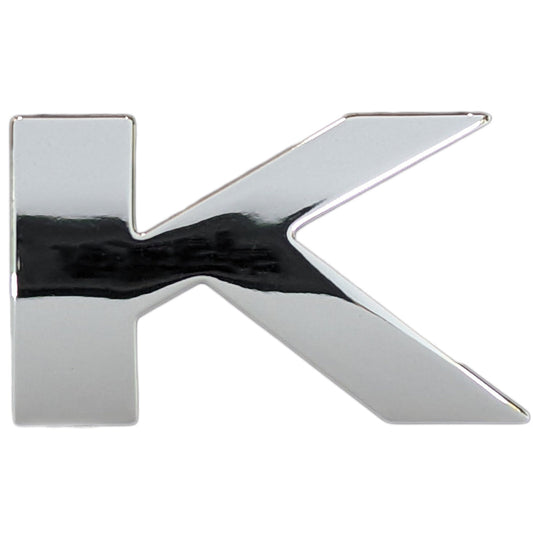 Chrome Letter Badge "K"