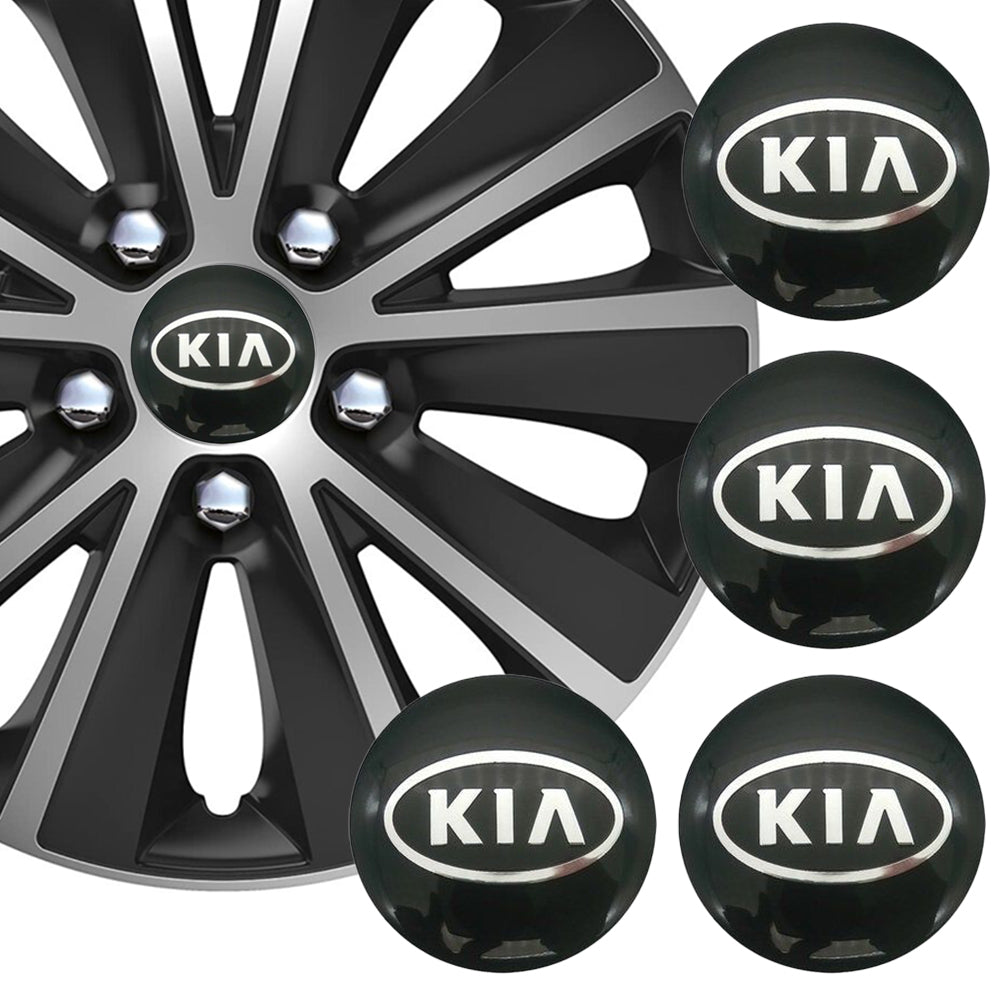 Wheel Center Cap Stickers 3D 56.5mm Kia x 4