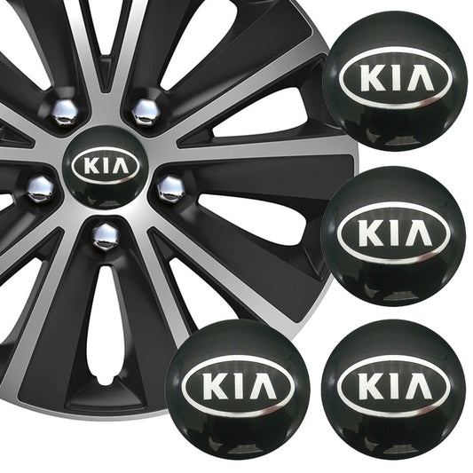 Wheel Center Cap Stickers 3D 56.5mm Kia x 4
