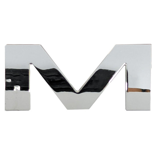 Chrome Letter Badge "M"