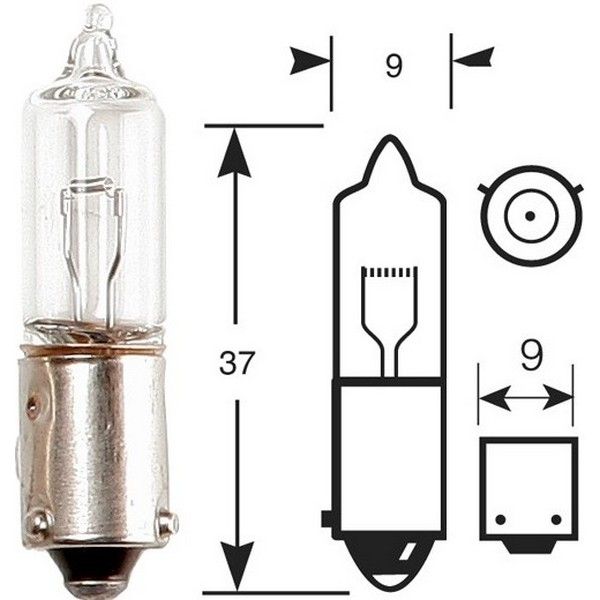 H21W Halogen Car Bulb R435 12V 21W BAY9s