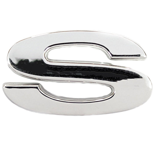Chrome Letter Badge "S"