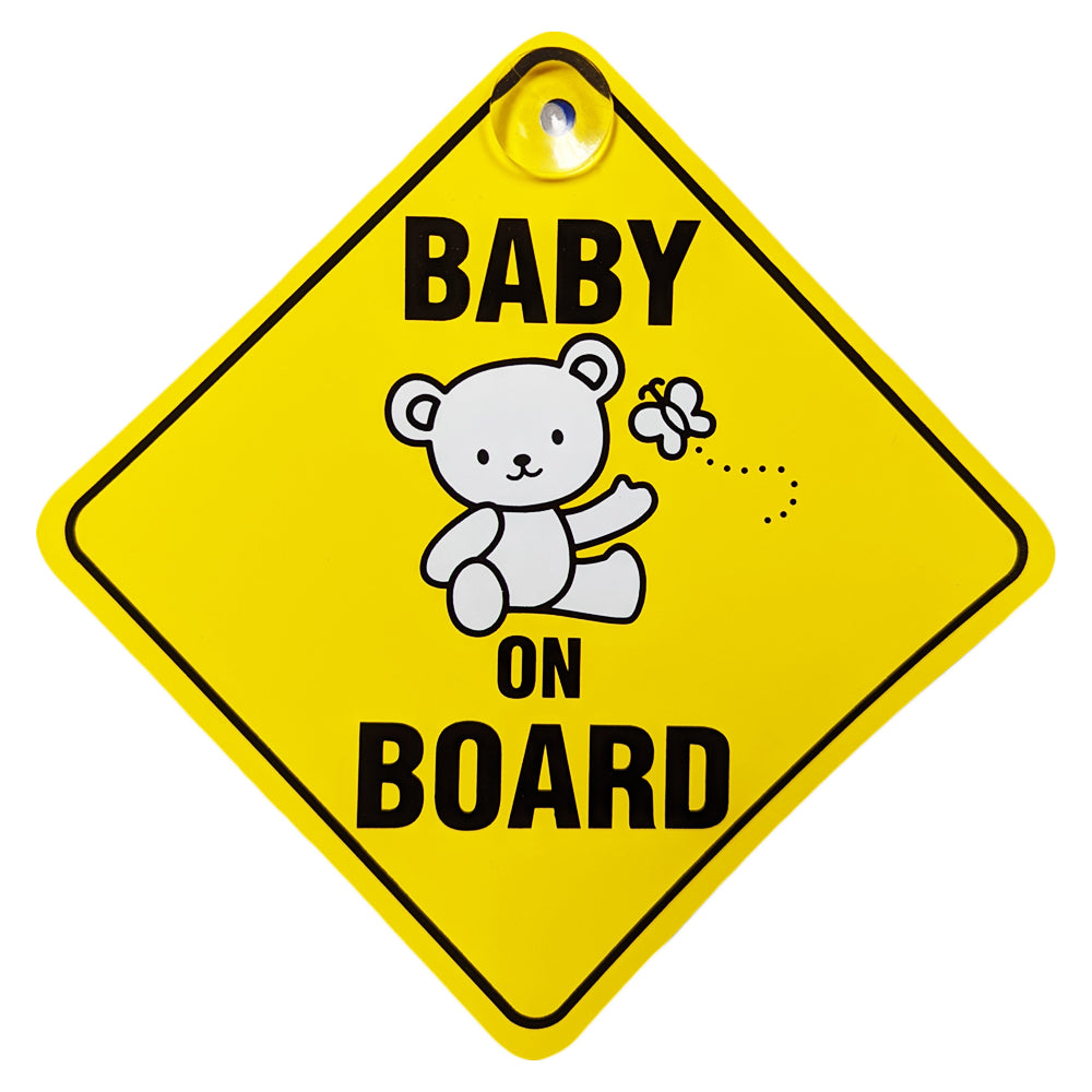 Baby On Board Diamond Sign - Suction Cup
