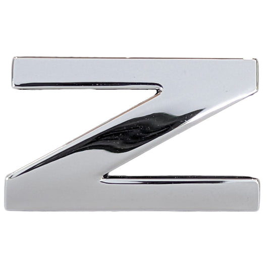 Chrome Letter Badge "Z"